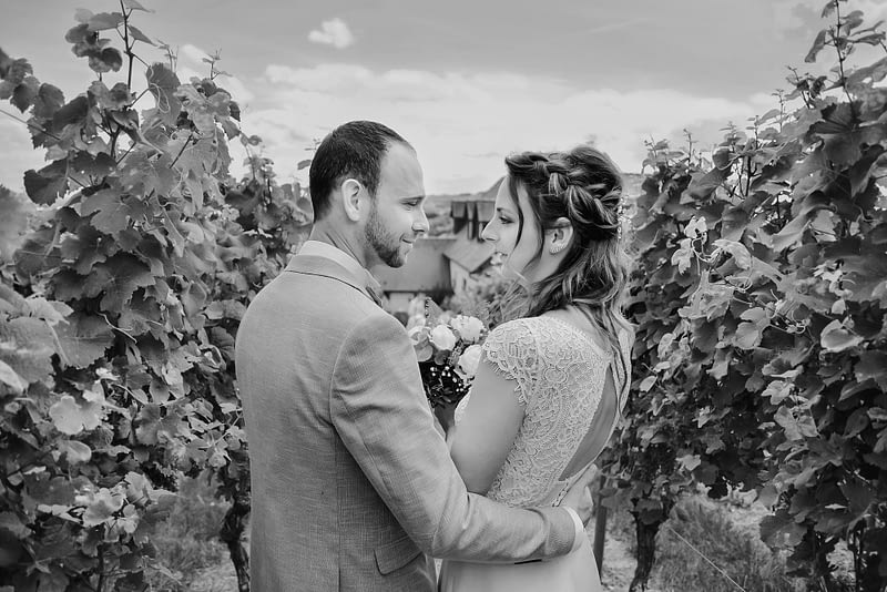 Reportage photo de mariage dans les vignes de Marlenheim